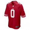 Maillot Homme San Francisco 49ers Trey Sermon 0 Nike Rouge 2021 NFL Draft